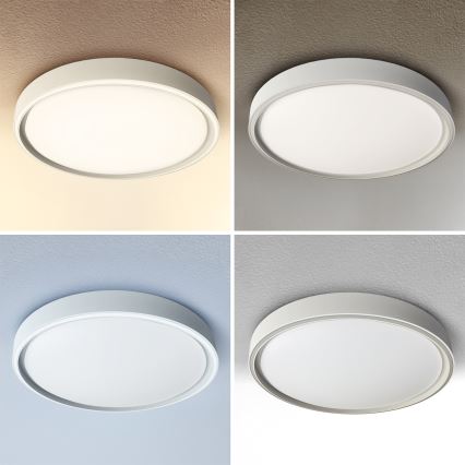 Brilagi - Prigušivo LED stropno svjetlo NANCI LED/60W/230V 3000-6500K Ø 49 cm srebrno + daljinski upravljač