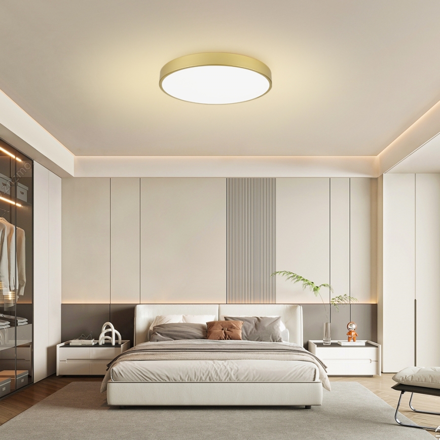 Brilagi - LED prigušivo stropno svjetlo POOL SMART LED/100W/230V 3000-6000K 80 cm zlatno Wi-Fi Tuya + daljinski upravljač