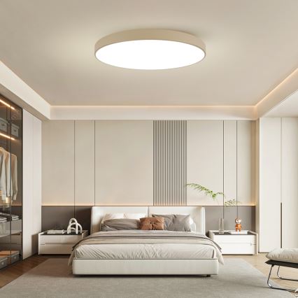 Brilagi - LED stropna svjetiljka s prigušivanjem POOL SMART LED/128W/230V 3000-6000K 100 cm bež Wi-Fi Tuya + daljinski upravljač