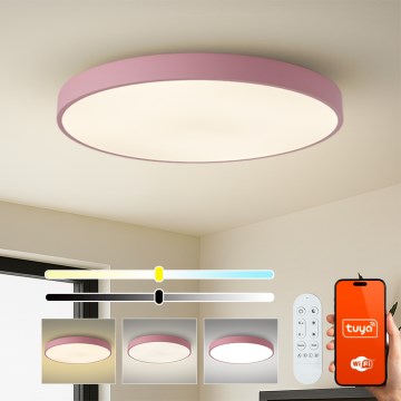 Brilagi - LED prigušiva svjetiljka POOL SMART LED/128W/230V prom. 100 cm 3000-6000K Wi-Fi Tuya + daljinski upravljač ružičasta