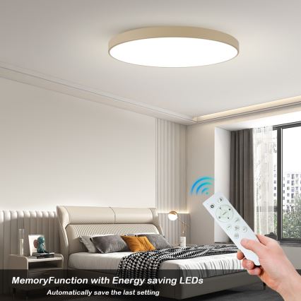 Brilagi - LED stropno svjetlo s mogućnošću prigušivanja POOL SMART LED/180W/230V 3000-6000K 120 cm bež Wi-Fi Tuya + daljinski upravljač