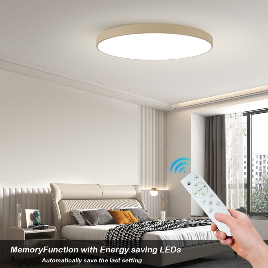 Brilagi - LED stropno svjetlo s mogućnošću prigušivanja POOL SMART LED/180W/230V 3000-6000K 120 cm bež Wi-Fi Tuya + daljinski upravljač