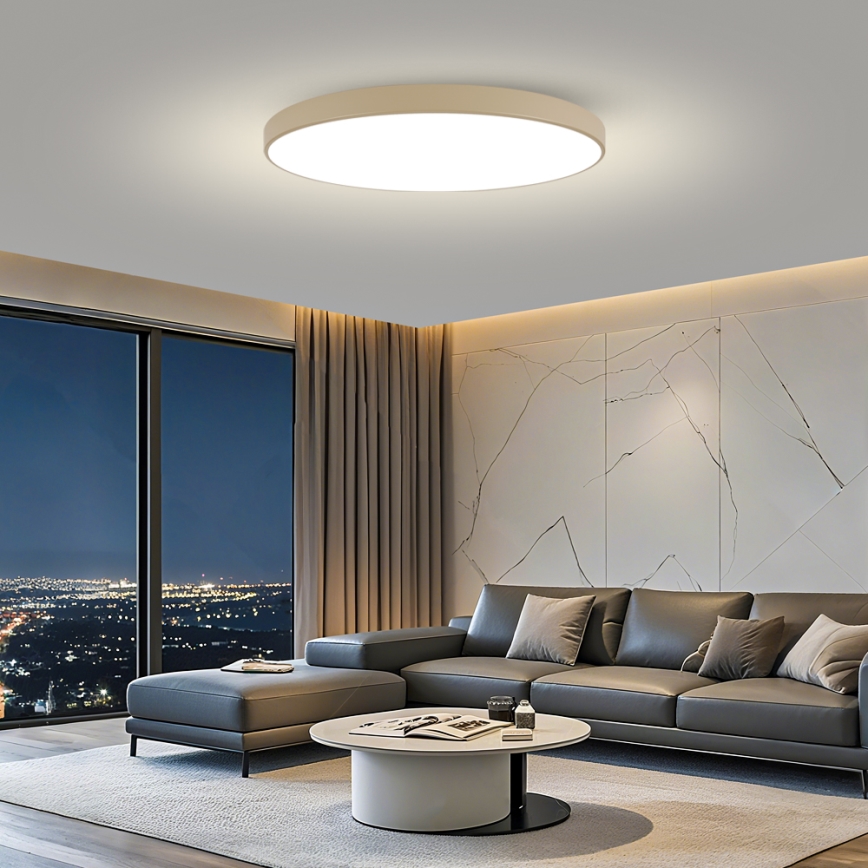 Brilagi - LED stropno svjetlo s mogućnošću prigušivanja POOL SMART LED/180W/230V 3000-6000K 120 cm bež Wi-Fi Tuya + daljinski upravljač