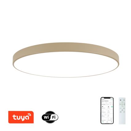 Brilagi - LED stropno svjetlo s mogućnošću prigušivanja POOL SMART LED/180W/230V 3000-6000K 120 cm u bež boji Wi-Fi Tuya + daljinski upravljač