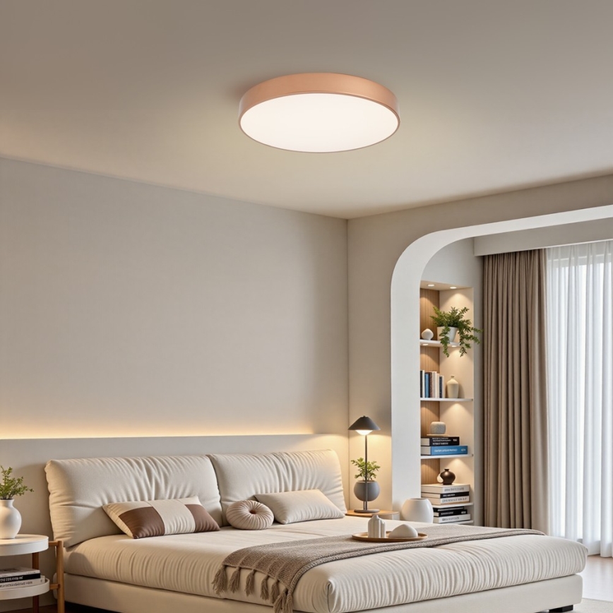 Brilagi - prigušivo LED stropno svjetlo POOL SMART LED/60W/230V 3000-6000K pr. 50 cm Wi-Fi Tuya brončano + daljinski upravljač
