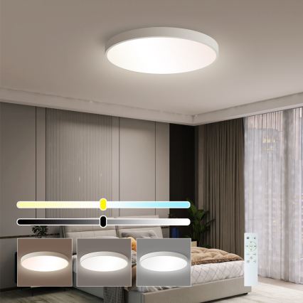 Brilagi - LED stropna svjetiljka s možností prigušivanja POOL SMART LED/60W/230V 50 cm 3000-6000K Wi-Fi Tuya + daljinski upravljač bijela