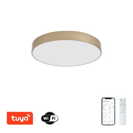 Brilagi - LED prigušiva stropna svjetiljka POOL SMART LED/60W/230V 3000-6000K Ø 50 cm Wi-Fi Tuya zlatna + daljinski upravljač