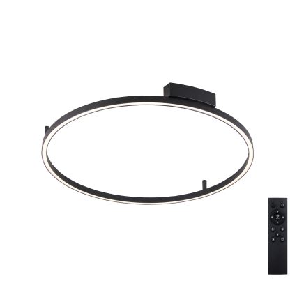 Brilagi - LED prigušiva stropna svjetiljka PORTOFINO LED/60W/230V 3000-6000K Ø 80 cm crna + daljinski upravljač
