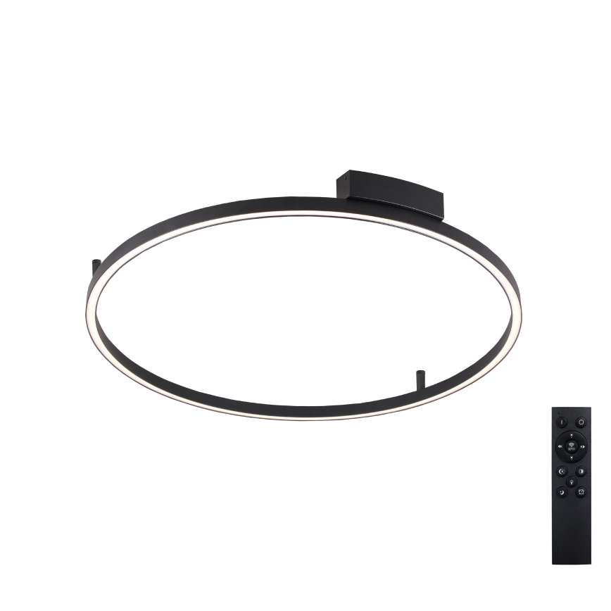 Brilagi - LED prigušiva stropna svjetiljka PORTOFINO LED/60W/230V 3000-6000K Ø 80 cm crna + daljinski upravljač