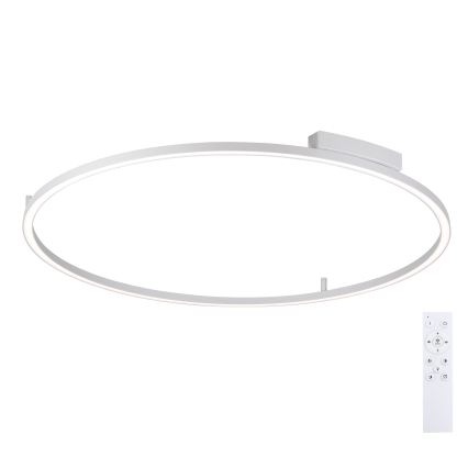 Brilagi - LED stropna svjetiljka s prigušivanjem PORTOFINO LED/85W/230V 3000-6000K pr. 120 cm srebrna + daljinski upravljač
