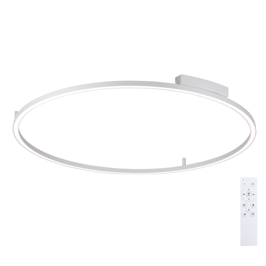 Brilagi - LED stropna svjetiljka s prigušivanjem PORTOFINO LED/85W/230V 3000-6000K pr. 120 cm srebrna + daljinski upravljač