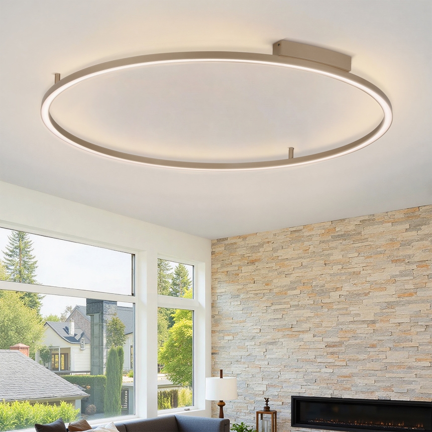 Brilagi - LED stropna svjetiljka s mogućnošću prigušivanja PORTOFINO LED/85W/230V 3000-6000K promjer 120 cm bež + daljinski upravljač