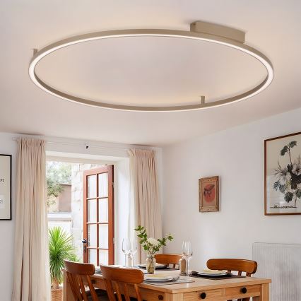 Brilagi - LED stropna svjetiljka s mogućnošću prigušivanja PORTOFINO LED/85W/230V 3000-6000K promjer 120 cm bež + daljinski upravljač
