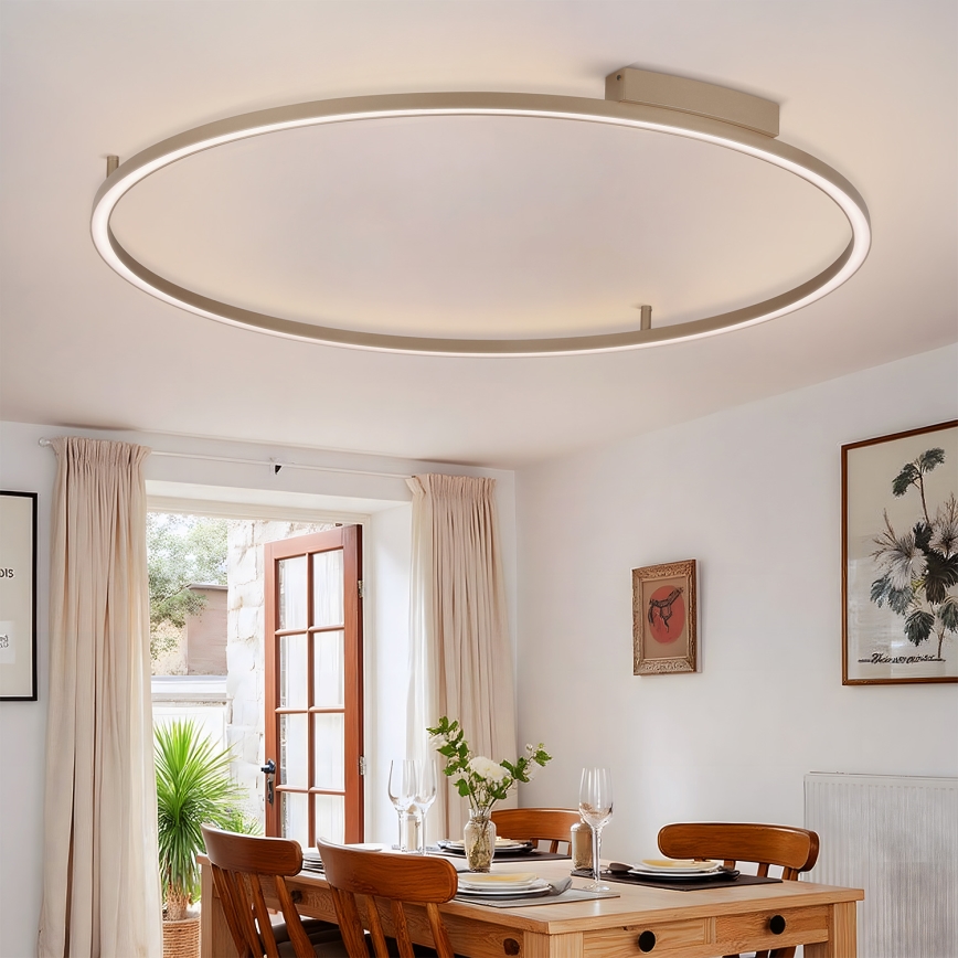 Brilagi - LED stropna svjetiljka s mogućnošću prigušivanja PORTOFINO LED/85W/230V 3000-6000K promjer 120 cm bež + daljinski upravljač