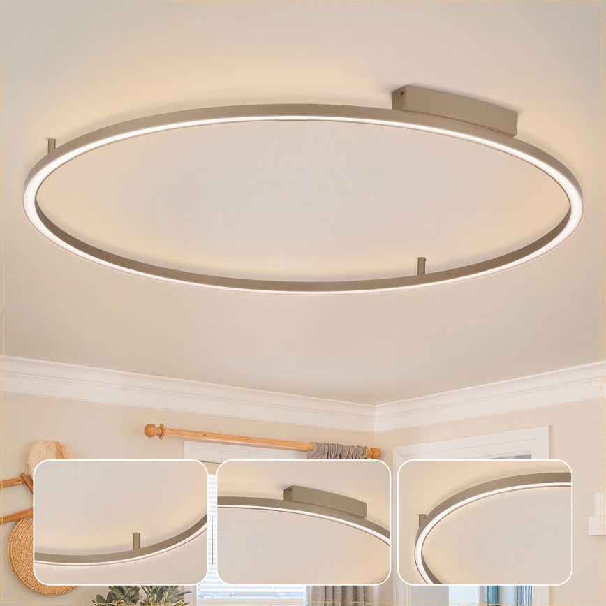 Brilagi - LED stropna svjetiljka s mogućnošću prigušivanja PORTOFINO LED/85W/230V 3000-6000K promjer 120 cm bež + daljinski upravljač