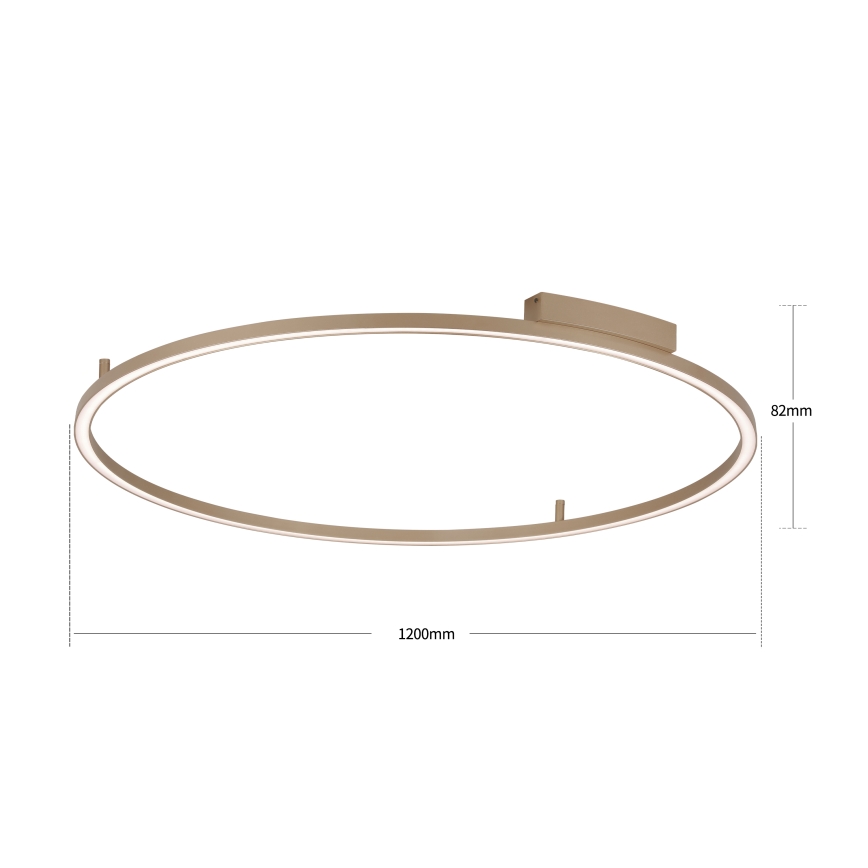 Brilagi - LED stropna svjetiljka s mogućnošću prigušivanja PORTOFINO LED/85W/230V 3000-6000K promjer 120 cm bež + daljinski upravljač