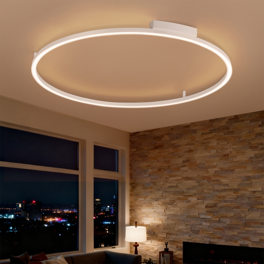 Brilagi - prigušivačka stropna LED svjetiljka PORTOFINO, 85 W, 230 V, 3000–6000 K, promjer 120 cm, bijela + daljinski upravljač