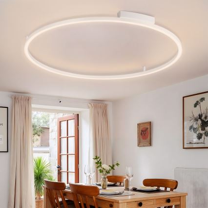 Brilagi - prigušivačka stropna LED svjetiljka PORTOFINO, 85 W, 230 V, 3000–6000 K, promjer 120 cm, bijela + daljinski upravljač