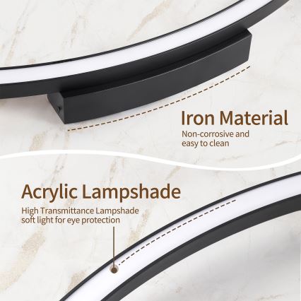 Brilagi - LED prigušiva stropna svjetiljka PORTOFINO LED/85W/230V 3000-6000K prom. 120 cm crna + daljinsko upravljanje