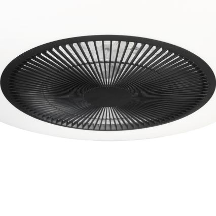 Brilagi - LED Prigušiva svjetiljka s ventilatorom AURA LED/38W/230V 3000-6000K crna + daljinski upravljač