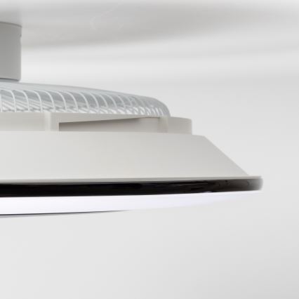 Brilagi - LED Prigušiva svjetiljka s ventilatorom AURA LED/38W/230V 3000-6000K crna + daljinski upravljač