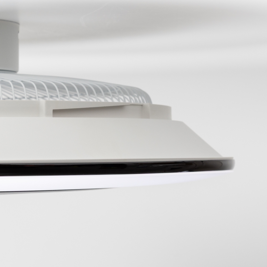 Brilagi - LED Prigušiva svjetiljka s ventilatorom AURA LED/38W/230V 3000-6000K crna + daljinski upravljač