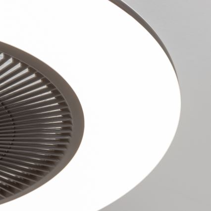 Brilagi - LED Prigušiva svjetiljka s ventilatorom AURA LED/38W/230V 3000-6000K crna + daljinski upravljač