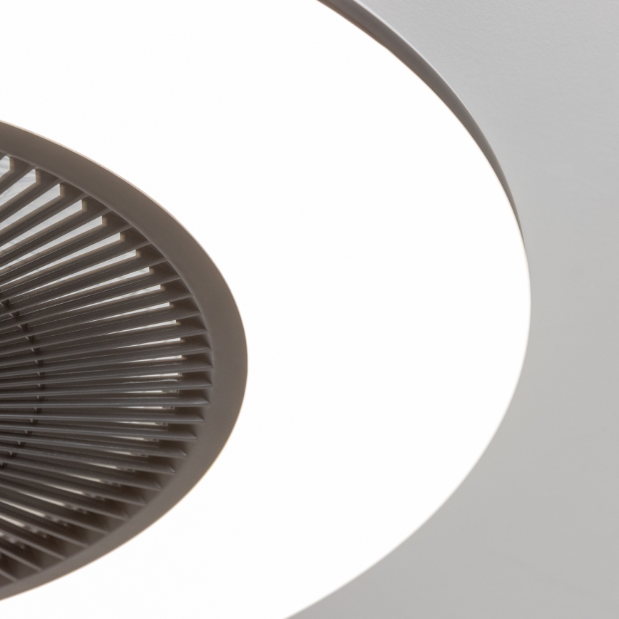 Brilagi - LED Prigušiva svjetiljka s ventilatorom AURA LED/38W/230V 3000-6000K crna + daljinski upravljač