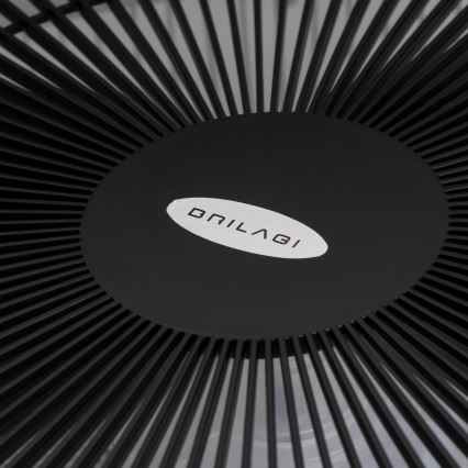 Brilagi - LED Prigušiva svjetiljka s ventilatorom AURA LED/38W/230V 3000-6000K crna + daljinski upravljač