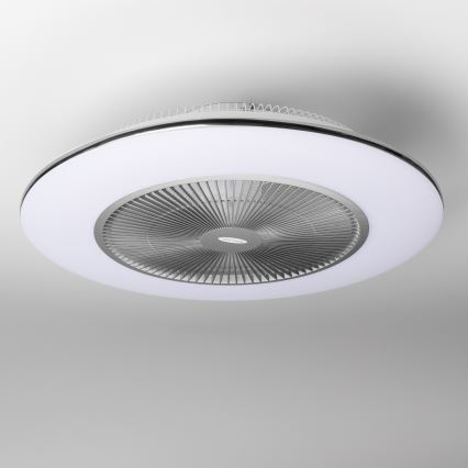 Brilagi - LED Prigušiva svjetiljka s ventilatorom AURA LED/38W/230V 3000-6000K srebrna + daljinski upravljač