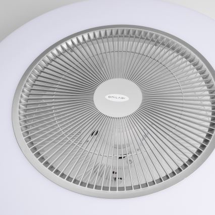 Brilagi - LED Prigušiva svjetiljka s ventilatorom AURA LED/38W/230V 3000-6000K srebrna + daljinski upravljač