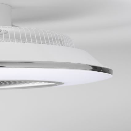 Brilagi - LED Prigušiva svjetiljka s ventilatorom AURA LED/38W/230V 3000-6000K srebrna + daljinski upravljač