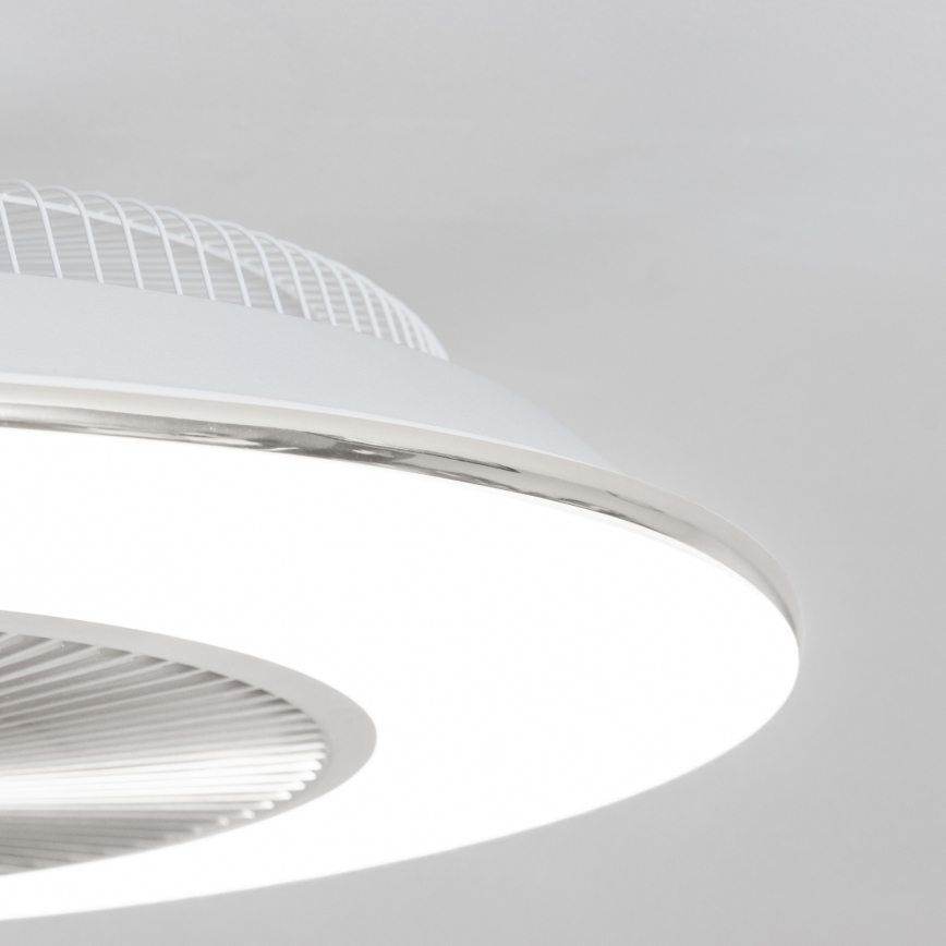 Brilagi - LED Prigušiva svjetiljka s ventilatorom AURA LED/38W/230V 3000-6000K srebrna + daljinski upravljač