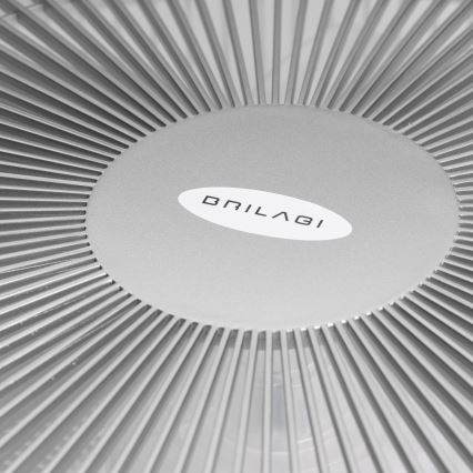 Brilagi - LED Prigušiva svjetiljka s ventilatorom AURA LED/38W/230V 3000-6000K srebrna + daljinski upravljač