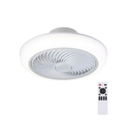 Brilagi - LED Prigušiva stropna svjetiljka s ventilatorom LED/30W/230V 3000-6500K bijela + daljinski upravljač