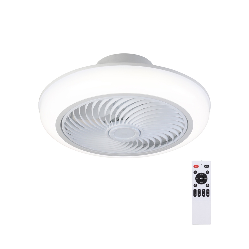 Brilagi - LED Prigušiva stropna svjetiljka s ventilatorom LED/30W/230V 3000-6500K bijela + daljinski upravljač