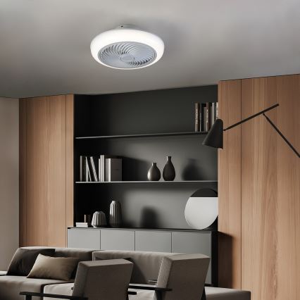 Brilagi - LED Prigušiva stropna svjetiljka s ventilatorom LED/30W/230V 3000-6500K bijela + daljinski upravljač