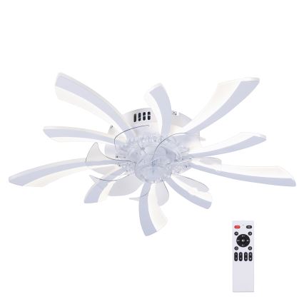 Brilagi - LED Prigušiva stropna svjetiljka s ventilatorom LED/50W/230V 3000-6500K bijela + daljinski upravljač