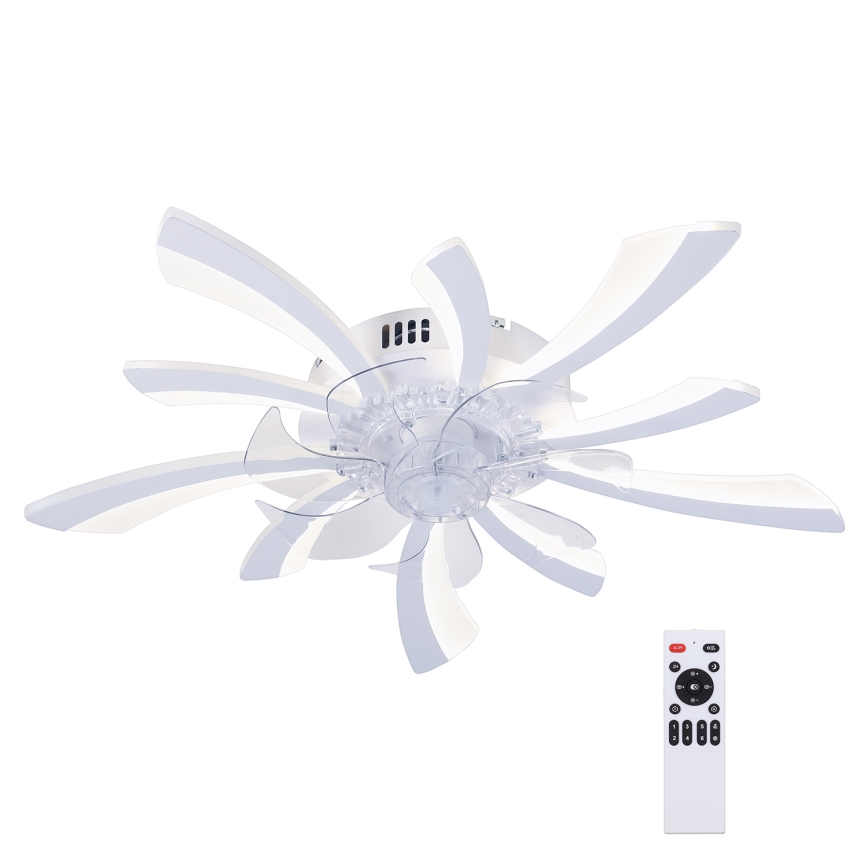 Brilagi - LED Prigušiva stropna svjetiljka s ventilatorom LED/50W/230V 3000-6500K bijela + daljinski upravljač