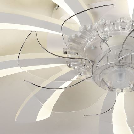 Brilagi - LED Prigušiva stropna svjetiljka s ventilatorom LED/50W/230V 3000-6500K bijela + daljinski upravljač