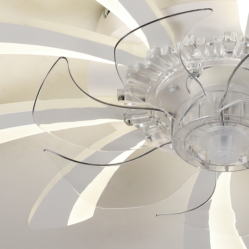 Brilagi - LED Prigušiva stropna svjetiljka s ventilatorom LED/50W/230V 3000-6500K bijela + daljinski upravljač