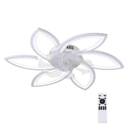 Brilagi - LED Prigušiva stropna svjetiljka s ventilatorom LED/50W/230V 3000-6500K bijela + daljinski upravljač