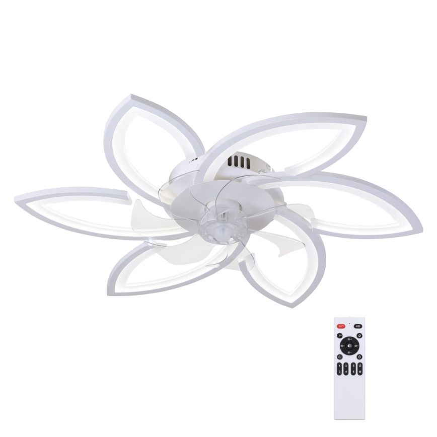 Brilagi - LED Prigušiva stropna svjetiljka s ventilatorom LED/50W/230V 3000-6500K bijela + daljinski upravljač