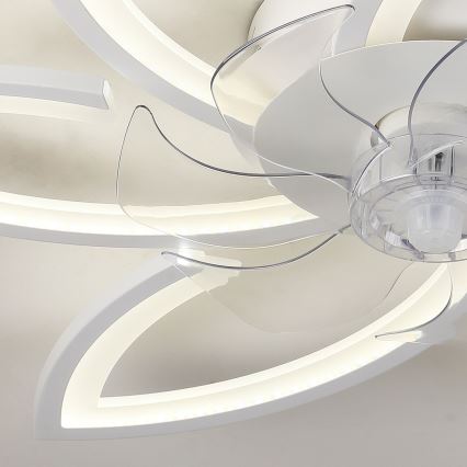 Brilagi - LED Prigušiva stropna svjetiljka s ventilatorom LED/50W/230V 3000-6500K bijela + daljinski upravljač