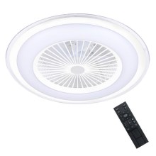 Brilagi - LED Prigušiva svjetiljka s ventilatorom RONDA LED/48W/230V 3000-6000K bijela + daljinski upravljač