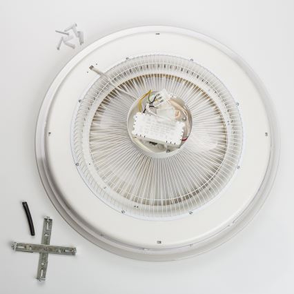 Brilagi - LED Prigušiva svjetiljka s ventilatorom RONDA LED/48W/230V 3000-6000K bijela + daljinski upravljač