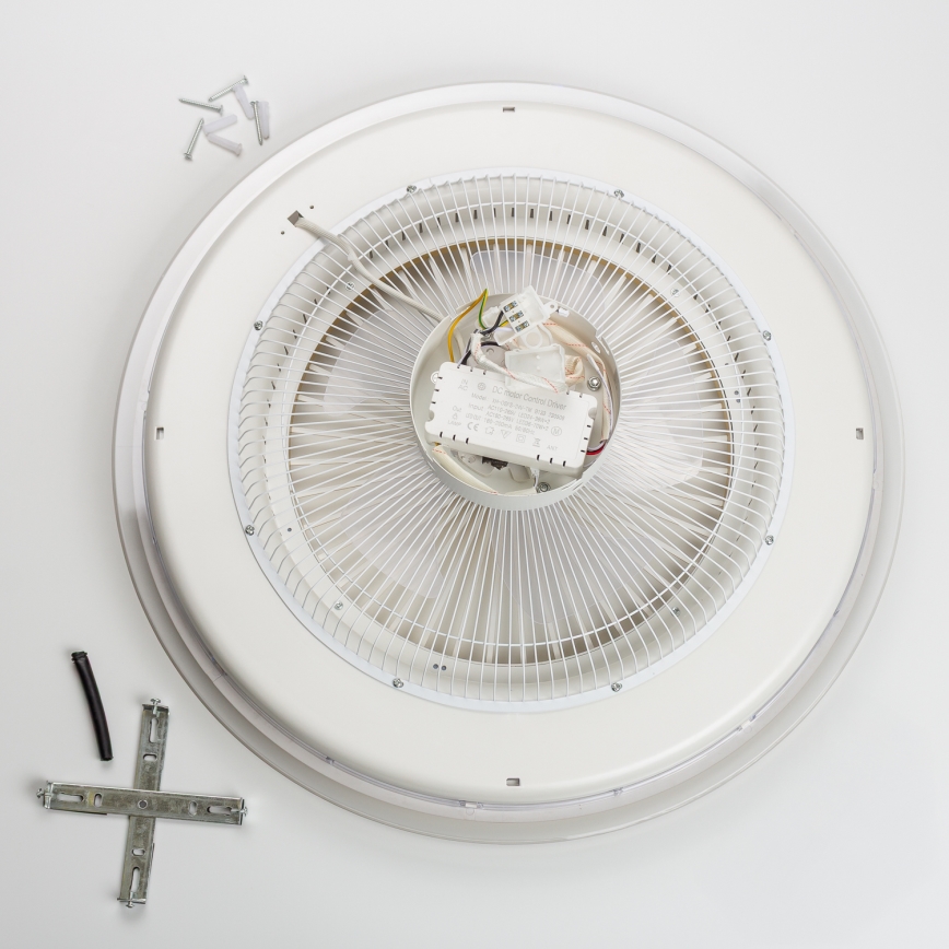 Brilagi - LED Prigušiva svjetiljka s ventilatorom RONDA LED/48W/230V 3000-6000K bijela + daljinski upravljač