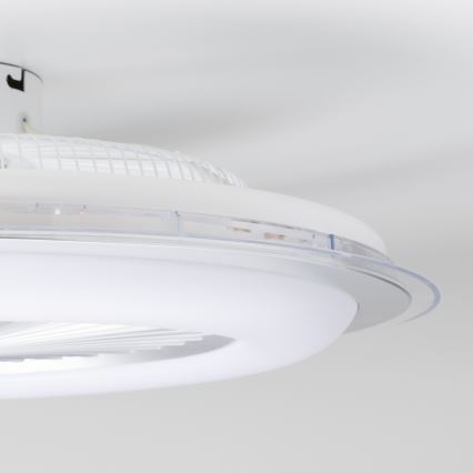 Brilagi - LED Prigušiva svjetiljka s ventilatorom RONDA LED/48W/230V 3000-6000K srebrna + daljinski upravljač