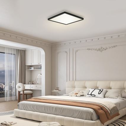 Brilagi - LED Prigušiva svjetiljka sa senzorom za pokret i dan/noć ULTRA SLIM LED/18W/230V 30x30 cm + daljinski upravljač