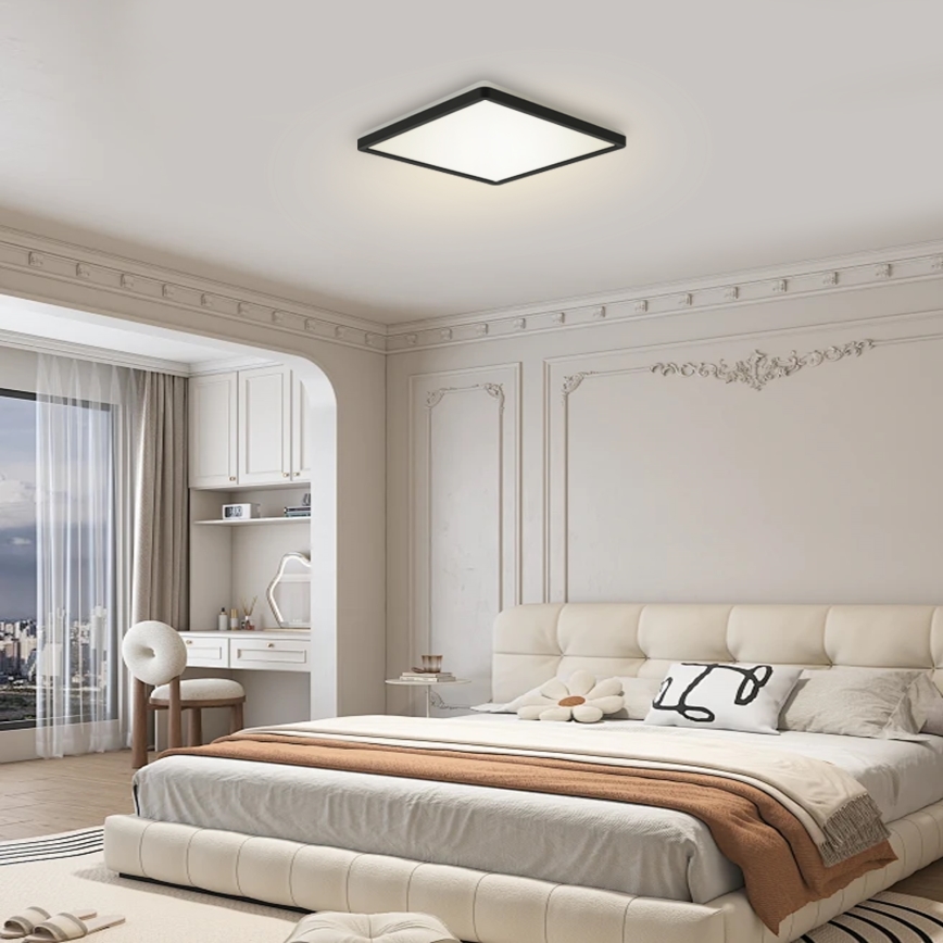 Brilagi - LED Prigušiva svjetiljka sa senzorom za pokret i dan/noć ULTRA SLIM LED/18W/230V 30x30 cm + daljinski upravljač
